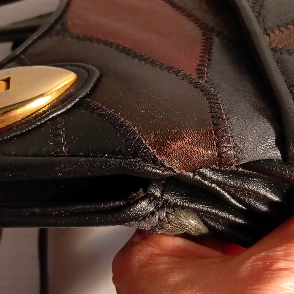 Leather Patchwork Purse - Picture 15 of 16